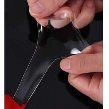 Super-Adhesive Double-Sided Tape, Transparent Acrylic Adhesive, Strong, Residue-Free Acrylic Red Film Double-Sided Tape, Suitable For Picture Frames, Cars, High-Adhesion Transparency, Carpet Fixing, Home Office Walls, DIY Crafts, And Posters.