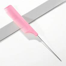 3 pièces Peigne professionnel à queue pointue, peigne à queue de rat en acier inoxydable anti-statique, peignes pour tresses, peignes à dents fines, peignes à queue pour mèches, peignes multifonctionnels pour cheveux normaux - couleur bonbon attrayante, peignes à cheveux parfaits pour les salons de coiffure et un usage domestique