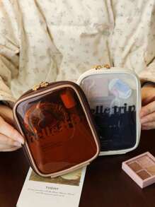 1 pieza Bolsa de almacenamiento de cosméticos, Bolsa de almacenamiento portátil de gran capacidad, Bolsa de aseo y cuidado de la piel para viajes de negocios, Bolsa de cosméticos impermeable, Bolsa de maquillaje portátil para viajes, Bolsa de maquillaje, Bolsa de aseo, Cubos de embalaje, Organizador de maquillaje, Bolsa de maquillaje, Artículos esenciales para viajes, Artículos esenciales para cruceros, Artículos esenciales para dormitorios, Para el hogar, Viajes, Vacaciones y vuelta al colegio, Para regalar a familiares, amigos y parejas, Bolsa de verano, vacaciones y colegio, Bolsa de viaje para mujeres, Bolsa de maquillaje para viajes