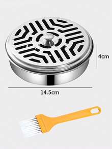 不锈钢蚊香盘、蚊香盒、蚊香架、烟灰收集盘、香炉、香炉架、香薰扩散器、烟灰缸、阻燃、带盖、提手和刷子