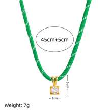 1pc Summer Fashion Bohemian Beach Vacation Suitable For Dopamine Woven Colored Rope Haoshi Necklace, Retro Style Shows Personalized, Suitable For Women's Daily Dress Decoration And Beach Vacation Party Music Festival Wearing.
