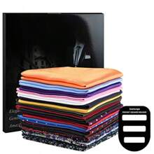 Jeatonge Pocket Squares For Men 20 Pack Mens Pocket Squares Handkerchiefs Set Assorted Colors With Box