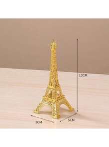1pc Vintage Bronze Paris Eiffel Tower Model, High-Quality Zinc Alloy Material, Metal Crafts Home/Office Decor, Gift