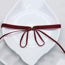 1 peça Gargantilha de laço de veludo, laço de fita preta doce - Design retrô elegante e atemporal, estilo ultrasimples, mas chique, acessório versátil para várias ocasiões - projetado exclusivamente para mulheres, dia dos namorados perfeito, mãe, mãe, dia das mães, presente