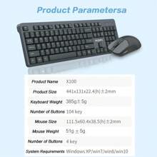 MOFII MOFII Ergonomic 2.4Ghz Wireless Keyboard Mouse Combo For PC/Laptop/Desktop 104Keys Multimedia Function Compact Keyboard With Noiseless Wireless Optical Mouse (Black Or White)