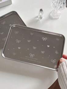 INS Style Nail Art Organizer Tray, Trending Nail Technician Workstation Storage Plate, Indispensable For Beauty Salons, Nail Polish/Rhinestone/Tweezers Organizer Box, Photo Shooting Essentials
