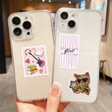 100 Pcs Y2K Downtown Girls Stickers Vinyl Aesthetics Stickers, Decals, Scrapbooking, Diary, Bumper, Skateboard, Water Bottle, Cartoon, Hard Hat, Car Stickers, School Supplies,Back To School