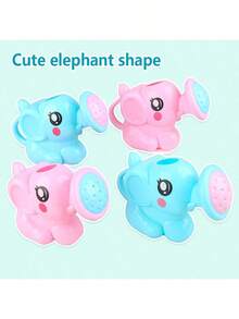1pc Elephant Shaped Water Spray Bath Toy, Animal Water Pump Shower Toy For Infant & Toddler Bath Time, Baby Swimming Pool Toy, Sensory Bath Toy, Gift For Baby Girl, Boy, Christmas Stocking Stuffer - Multicolor - View 8