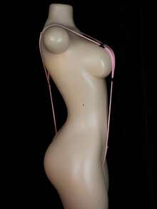 一件代发情趣内衣 性感情趣内衣三点不脱诱惑情人节新款睡衣约会睡袍床上激情套装女士情趣内衣内裤大胆衣服露阴异域诱惑内衣 - 粉色 - 查看 6