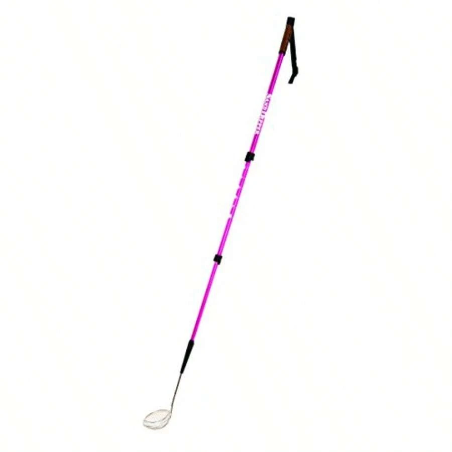 Sand Dipper Full Size Beach Scoop Shovel And Sifter Tool For Beachcombing Adjustable Sea Glass Shell Shark Tooth Sifter For The Beach Can Be Used As A Walking Or Hiking Stick Too Pink 4 Basket - 如圖 - 查看 1