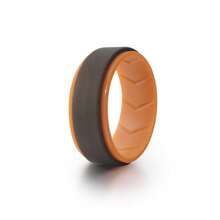 4 Packs Men's Silicone Rings Wedding Band Rubber Ring Fit Size 7-15, Comfortable, Durable & Stylish For Active Lifestyles 8mm Wide 2mm Thick