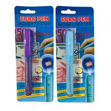 1 Unidade Caneta Detectora de Notas Falsas Identificador de Dinheiro Falso Caneta Euro Cor Aleatória Volta às Aulas - Multicolorido - Visão 6