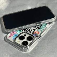 Slogan Cartoon New York City Pattern Soft Silicone Phone Case Compatible With IPhone 16, 16 Pro Max, 16 Plus, 16 Pro, 15 Pro Max, 15 Plus, 15 Pro, 14 Plus, 14 Pro Max, 14 Pro, 13 Pro Max, 13 Pro, 12 Pro, 12 Pro Max, 11 Pro Max, 11 Pro, 11, XS, Anti-Slip For 8 Plus/7 Plus