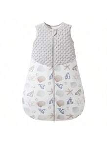 1,5 tog Sac de couchage sans manches douillet et confortable pour bébé et tout-petit. Imprimé de personnage en velours pour le printemps et l'automne