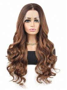 613 Blonde 13x4 Lace Front Wigs Body Wave Synthetic Hair Wig Long Beach Water Wave Hair Wig Honey Blonde Brown Silver Hair 26Inch 180% HD Lace Glueless Wig Women Daily Use