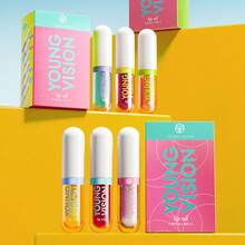 YOUNG VISION 6-Piece Summer Cool Colored Fruit-Flavored Lip Oil, Lip Gloss, Pearlescent Fine Sparkle, Mint Moisturizing And Nourishing, Plump Lips, Lip Gloss, Lip Moisturizing Essence, Lip Care, Lip Makeup Set Lip Makeup And Care Set, Lip Base Lipstick, Daily Home, Commuting, Holiday Lip Oil, Lip Gloss - Multicolor - View 12