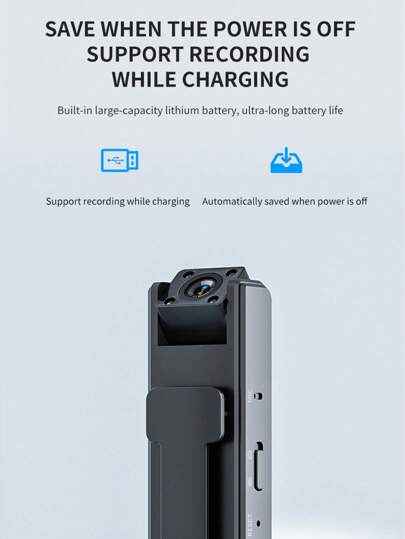 Mini Pocket Camera, 1080p FHD Sports Action Portable Small Body Rotating Outdoor Bicycle Recorder Camcorder, Cycling DV Battery Powered, Work view 4