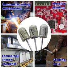 Easy Nail 1 件 13 毫米/10 毫米高端水钻修脚指甲钻头 - 60# 120# 180 粒度，碳钢材质，带水钻涂层，方便锋利的打磨盖，适用于电动美甲钻，非常适合光滑的双脚，蓝色脚锉配件，美甲技术用品 - 彩色 - 查看 3