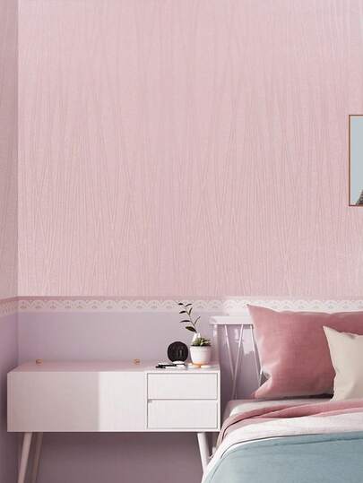 لفة ورق حائط من نسيج غير منسوج سميك حديث وبسيط، بنقشة خطوط متجانسة، مناسبة لغرف النوم وغرف المعيشة لديكور المنزل