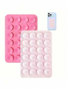 4 pezzi/2 pezzi Impugnatura in silicone per telefono, adatta a tutti i modelli di telefono, supporto adesivo per telefono, maniglia adesiva per telefono senza mani, supporto per impugnatura del telefono per selfie e video compatibile con , telefono Android, regalo per compleanni, famiglia, amici, supporto per telefono, accessori per telefono