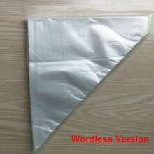 100pcs/Pack Small, Medium And Large Thickened Piping Bag Sets With Tips And Ties For Cookies, Cake Decorating And Baking - Clear - View 8