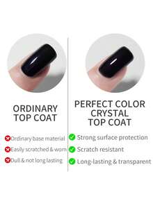 16毫升 2025升级版凝胶底油和封层，完美色彩凝胶指甲油，超亮泽持久，夏季美甲套装，可拆卸LED美甲灯，DIY设计，女士佳礼