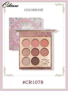 COLORROSE Paleta de Sombras Brilhante Fosca em Pó, Paleta de Maquiagem, Alta Pigmentação, Sombra Brilhante Duradoura, Leve, Suave, com Espelho, Iluminadores, Pó Contorno e Blush, Tudo em Uma Única Paleta de Maquiagem - CR1078 - Visão 7