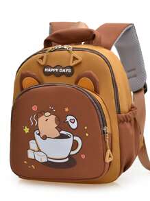 Capybara Backpack,Cute & Lightweight For Girls, School Backpack, Reduces Burden, Fashion Travel Bag, Ergonomic Shoulders, Suitable For Back To School Season, Handbag