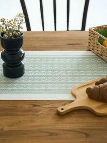 1 tấm khăn trải bàn hình thoi jacquard màu xanh lá cây, trang trí bàn ăn nhà bếp theo phong cách trang trại Mỹ, hình chữ nhật có tua rua ở đầu, thích hợp cho các ngày lễ, tụ họp, sinh nhật, đám cưới và trang trí nhà cửa (nhiều kích cỡ để lựa chọn) - màu xanh lá - Xem 11