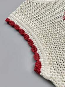 女士花卉印花优雅针织上衣，简约刺绣镂空，日常穿着，旅行，约会之夜，四季皆宜