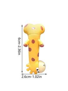 1pc Cute Desktop Computer Decor Girraffe Ornament, Home Office Accessory, Car Interior Decoration