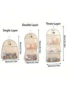 1 Stück Panda-Motiv Nylon Hängeaufbewahrung für Unterwäsche & Socken - atmungsaktiver Mesh Wand- oder Türaufhänger mit mehreren Fächern, ideal für Schlafzimmer, Badezimmer & Küche, tragbarer Kleiderschrank