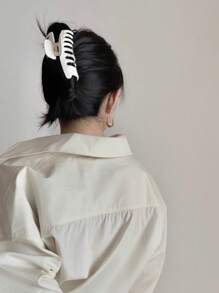 Mehrfarbige Oversized (Marmorstruktur) Haarspange, INS-Stil geeignet für dickes/dünnes/lockiges Haar - strapazierfähiger Kunststoff, starker Halt geeignet für lockiges Haar, Valentinstag Geschenk, süßer Haarschmuck, multifunktionales Design, elegantes Aussehen. Elegante Haarschmuck-Frauenhaarklammer