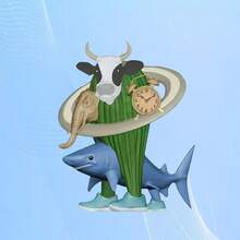 1 peça de decoração de mesa abstrata em estilo boêmio - estátua de figura excêntrica, estátua de plástico para ambientes internos/externos, coleção bem-humorada para Páscoa, Ação de Graças, Dia das Mães, decoração para casa e sala de aula, decoração de estátua para casa, estátua para ambientes internos e externos, design de desenho animado, superfície lisa