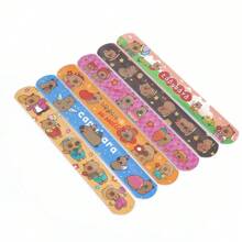 Set de 12 piezas de Anillos de snap de capibara lindo, pulseras con tema de dibujos animados para fiestas, favores decorativos y regalos de fiesta coloridos y de plástico (estilo de color aleatorio)