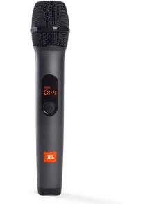 JBL Sistema inalámbrico JBL con dos micrófonos y receptor de doble canal, color negro