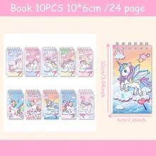 10pcs Cartoon Coil Notebooks, Cartoon Themed Pocket Memo Pads, Cartoon Notebooks, Diaries, Office Sticky Notes, Student Journals, Back To School Gifts - Multicolor - View 3