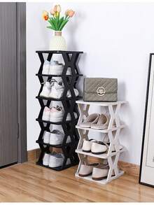 There Are Unavoidable Process Issues Such As Dirt And Scratches, So Please Be Cautious When Taking Photos,Shoe Rack, Home Door Multi-Layer Storage Shoe Rack, Small Narrow And Simple Shoe Rack, Entrance Door Storage Rack, Dormitory Shoe Cabinet - Multicolor - View 2