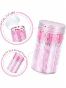 100 cọ chải mi, cọ mascara kèm hộp đựng, cọ chải lông mày dùng một lần có thể uốn cong, cọ chải mi nối mi, dụng cụ ghép mi - Nhiều màu - Xem 4