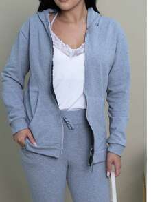 Stylish Hoodie Sweatshirt Set Pocket Sweatshirt Set Sports All