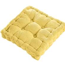 Meditation Floor Square Pillow For Seating On Floor Solid Tufted Thick Pad Cushion For Yoga Balcony Chair Seat Cushions - purple - 查看 9