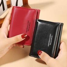 1pc Women Short Wallet, Large Capacity, Fashion Multi-Card Slot And Coin Pocket, Tri-Fold Coin Purse, ID & Credit Card Holder, Functional Cardholder, Women's Clutch Purse, Suitable For Daily Use, School Opening Gift, Back To School Gift, Graduation Gift, Birthday Gift, Women Gift