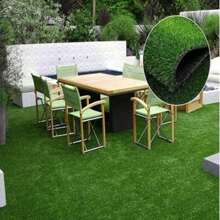 Pelouse artificielle multi-usages, fausse herbe DIY, tapis de mousse de simulation de jardins, décorations intérieures/extérieures de jardin, pelouse artificielle pour terrain de jeux, tapis carré d'herbe esthétique, moquette de pelouse artificielle épaisse pour la décoration intérieure, tapis d'herbe verte micro-paysage, tapis d'herbe artificielle d'intérieur