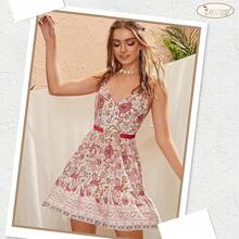 Women's Stretchy Elastic Skinny Belt With Gold Buckle - J-đen+đỏ - Xem 11