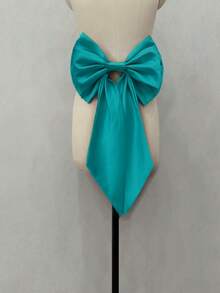 1pc Satin Fabric Bow Decor Back Accessory Waist Decoration,For Romantic Wedding Dress Valentine's Day Accessories - Multicolor - View 25