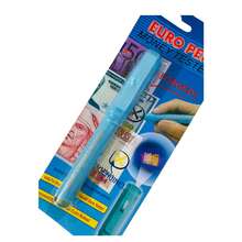 1 Unidade Caneta Detectora de Notas Falsas Identificador de Dinheiro Falso Caneta Euro Cor Aleatória Volta às Aulas - Multicolorido - Visão 4