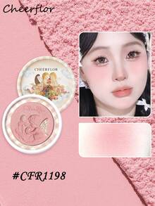 CHEERFLOR Embossed Solid Color Blush, Cheeks Powder Blush, Smooth Mate Face Blush, Light, Smooth, Facial Beauty Cosmetic Makeup - CFR1198 - View 3