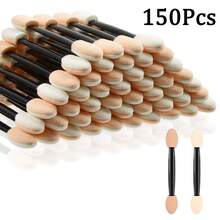 200pcs Eyeshadow Applicators Double Sided, Disposable Dual Sided Eyeshadow Brush Double Ended Sponge Applicator Oval Tipped Eyeliner Brush Makeup Brush Tool, Eyeshadow Brush 2.4 Inch Makeup Applicator Sticks For Women Girls,Eyebrow Brush,Eyeshadow Brush,Spoolie,Spoolie Brush