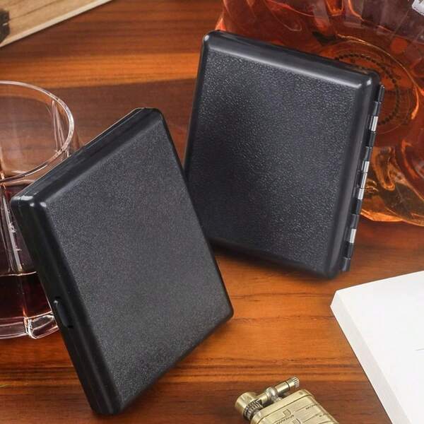 1 pieza Caja de cigarrillos resistente a la humedad y a la presión, suave, media, fina, portacigarros de triple propósito, caja de cigarrillos de plástico para 20 unidades, caja de cigarrillos sueltos hecha a mano, caja de cigarrillos vacía