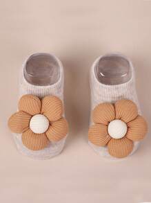 4 pares de calcetines con estampado floral antideslizantes para niños/niños pequeños, calcetines tipo barco respirables y lindos para uso en interiores/exteriores, aptos para primavera, verano, otoño e invierno